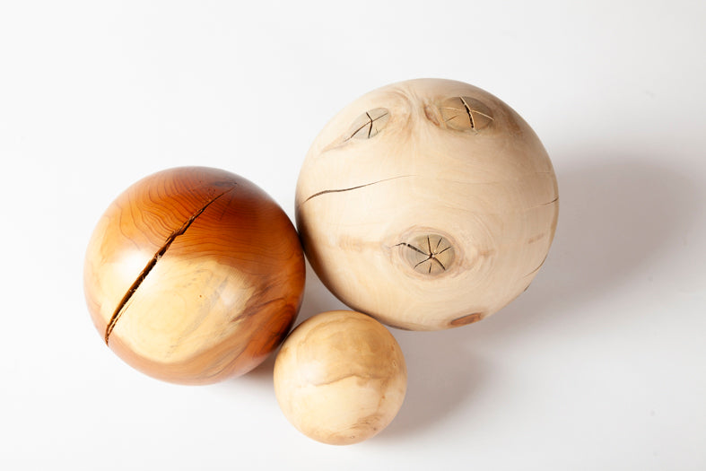 Wooden spheres