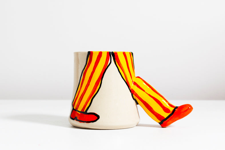 Teacup 'On the Go' Man Yellow