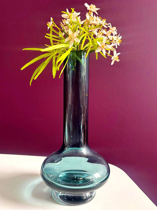 Blue Crystal Vase | Waterford Crystal | Vintage Atelier Aeris