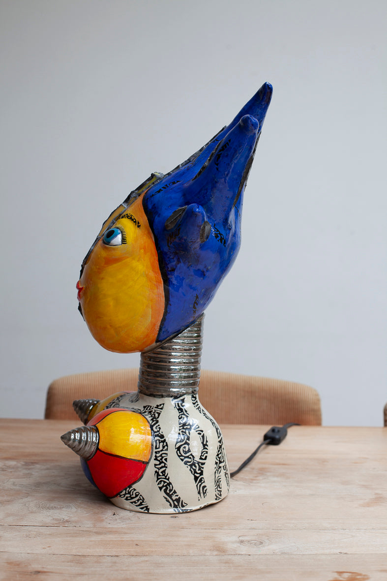 Tiffany lady lamp Sarah Michael