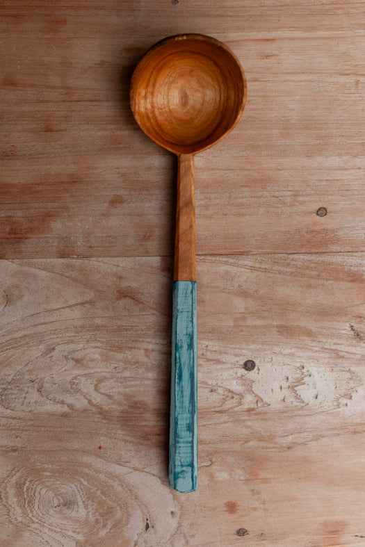 Wooden Ladle Blue