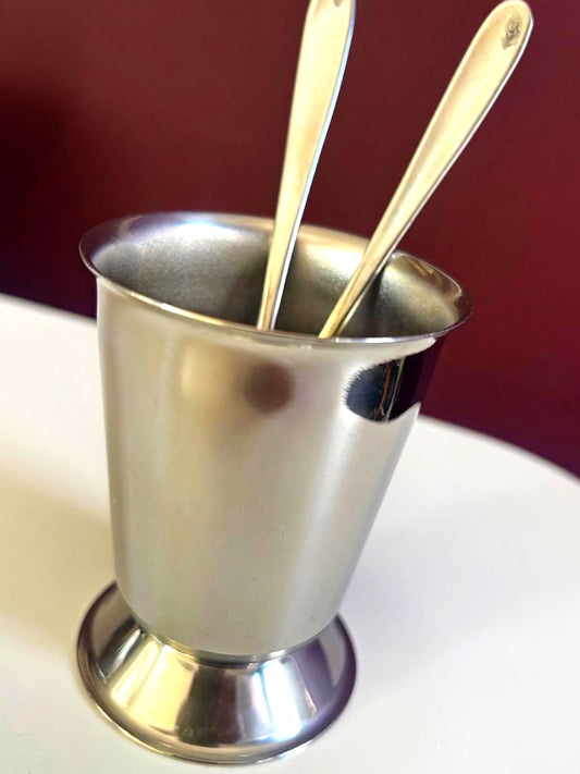 Alessi stainless steel spoon vase | Italy | Stainless steel