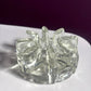 Brutalist Glass Tealight Holder & Pot Warmer | Ice Glass | ca. 1970–1980