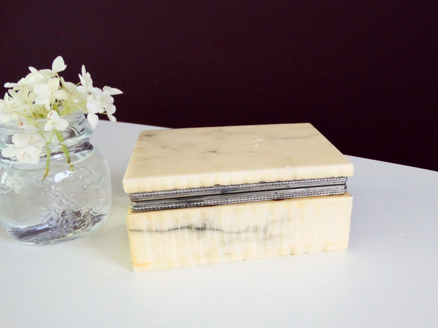 Italian Alabaster Decorative Box | Alabaster Box | ca. 1960–1980