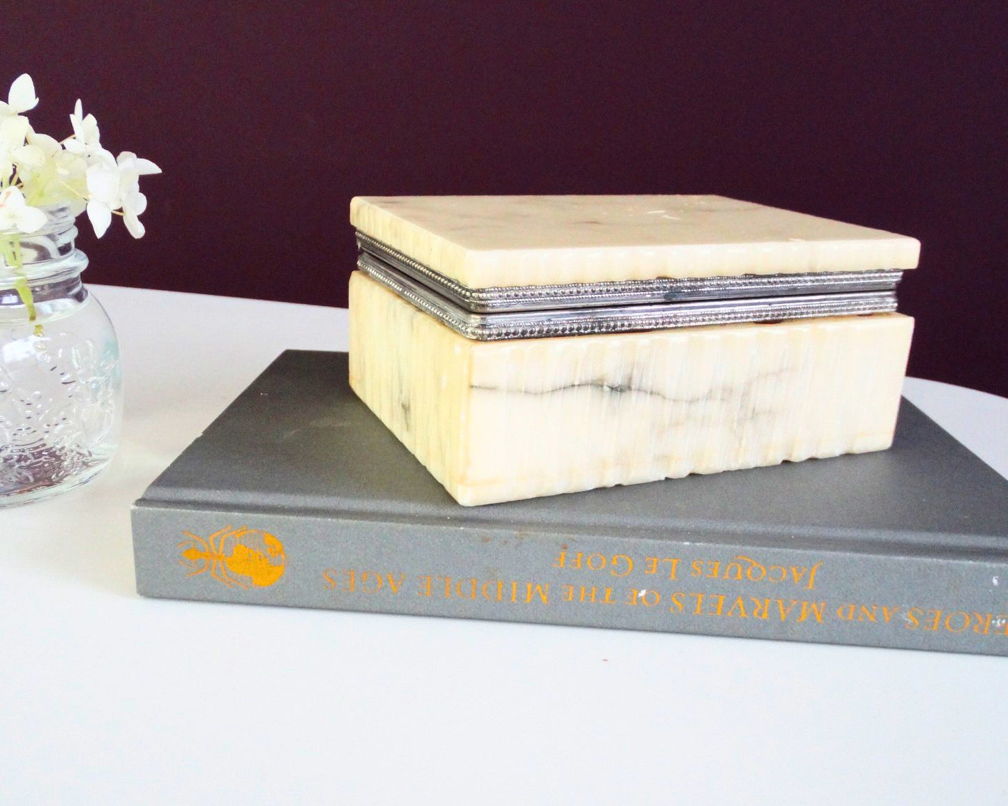 Italian Alabaster Decorative Box | Alabaster Box | ca. 1960–1980