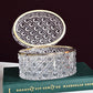 Crystal jewelry box - Baccarat style with brass | Italy | ca. 1960–1980