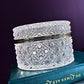 Crystal jewelry box - Baccarat style with brass | Italy | ca. 1960–1980