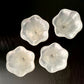 Italian mother-of-pearl ice cream coupes – set of 4 | Mid-Century glass