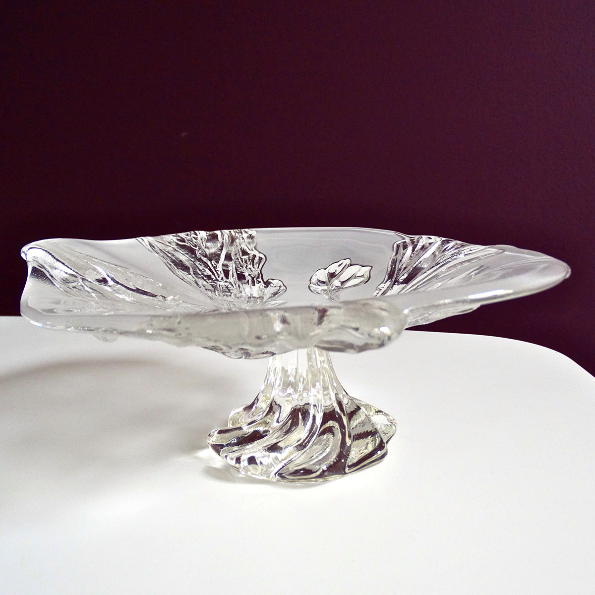 Vintage Walther-Glas Mikasa | Glass bowl | floral relief | West Germany 70s/80s
