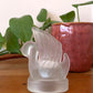 Art Deco Style Swan Tealight Holder | Frosted Glass