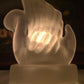 Art Deco Style Swan Tealight Holder | Frosted Glass