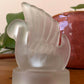 Art Deco Style Swan Tealight Holder | Frosted Glass