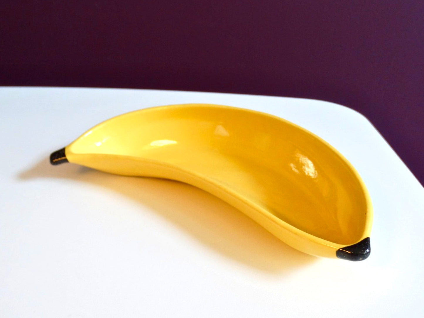West Germany banana bowl | ceramic | ca. 1960–1980 Atelier Aeris