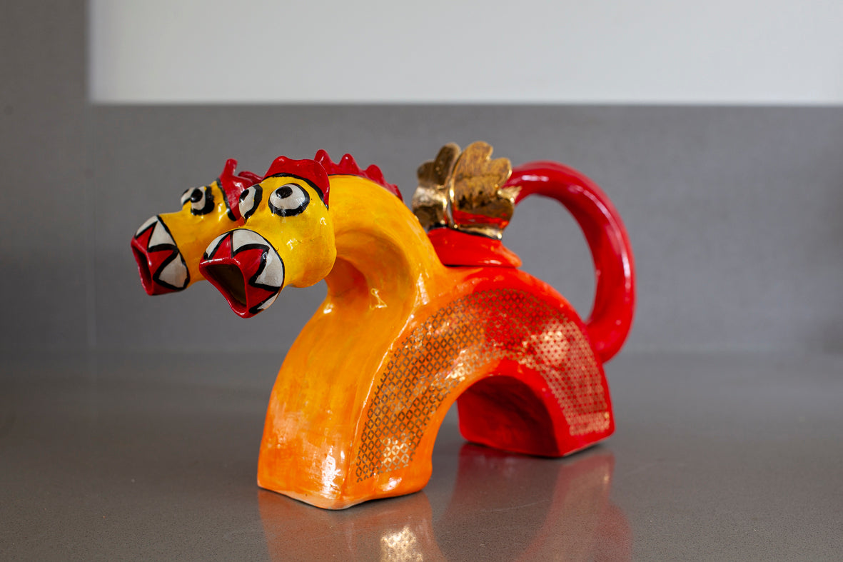 Ceramic Dragon teapot Sarah Michael