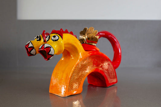 Ceramic Dragon teapot Sarah Michael