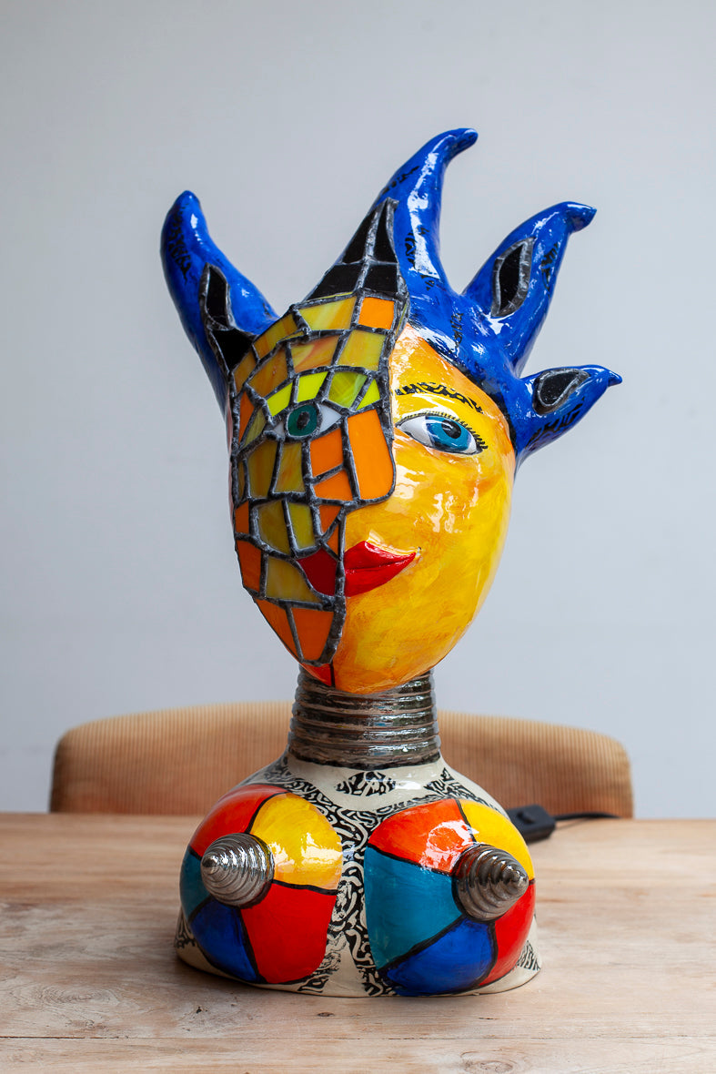 Tiffany lady lamp Sarah Michael