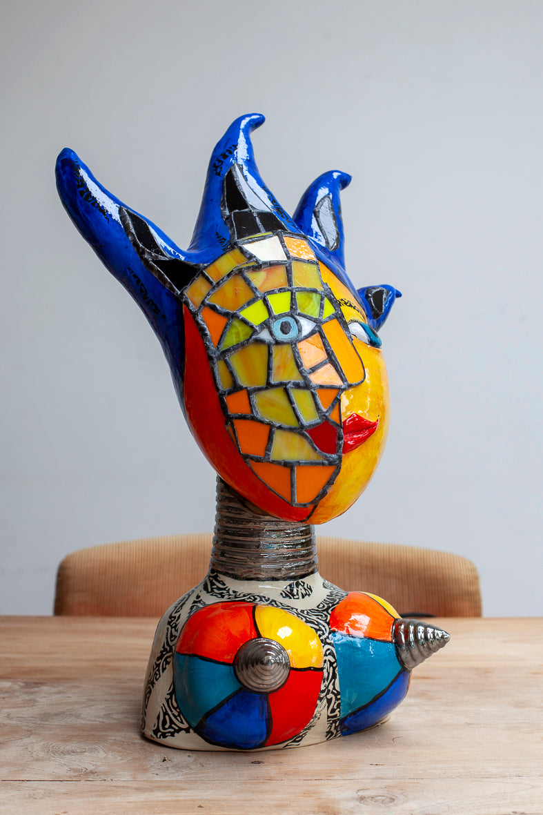 Tiffany lady lamp Sarah Michael