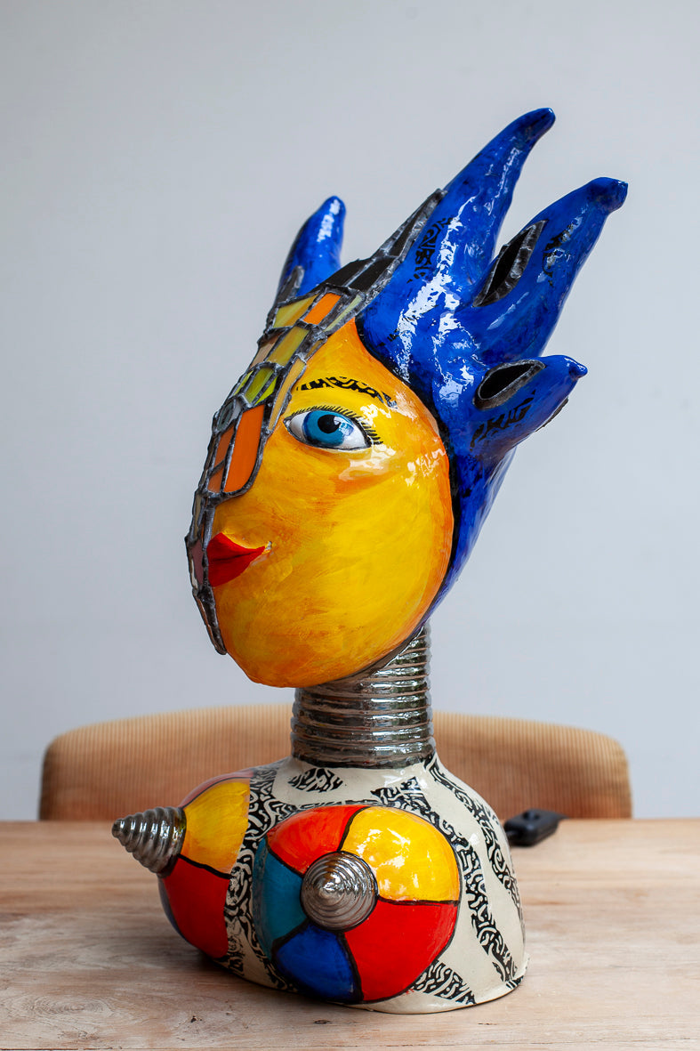 Tiffany lady lamp Sarah Michael