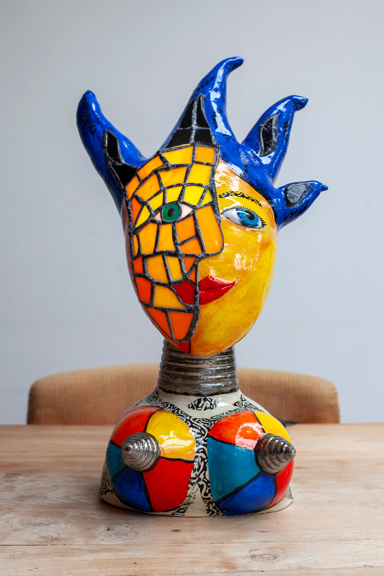 Tiffany lady lamp Sarah Michael