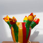 Stripey tulip vase draumr