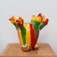 Stripey tulip vase draumr