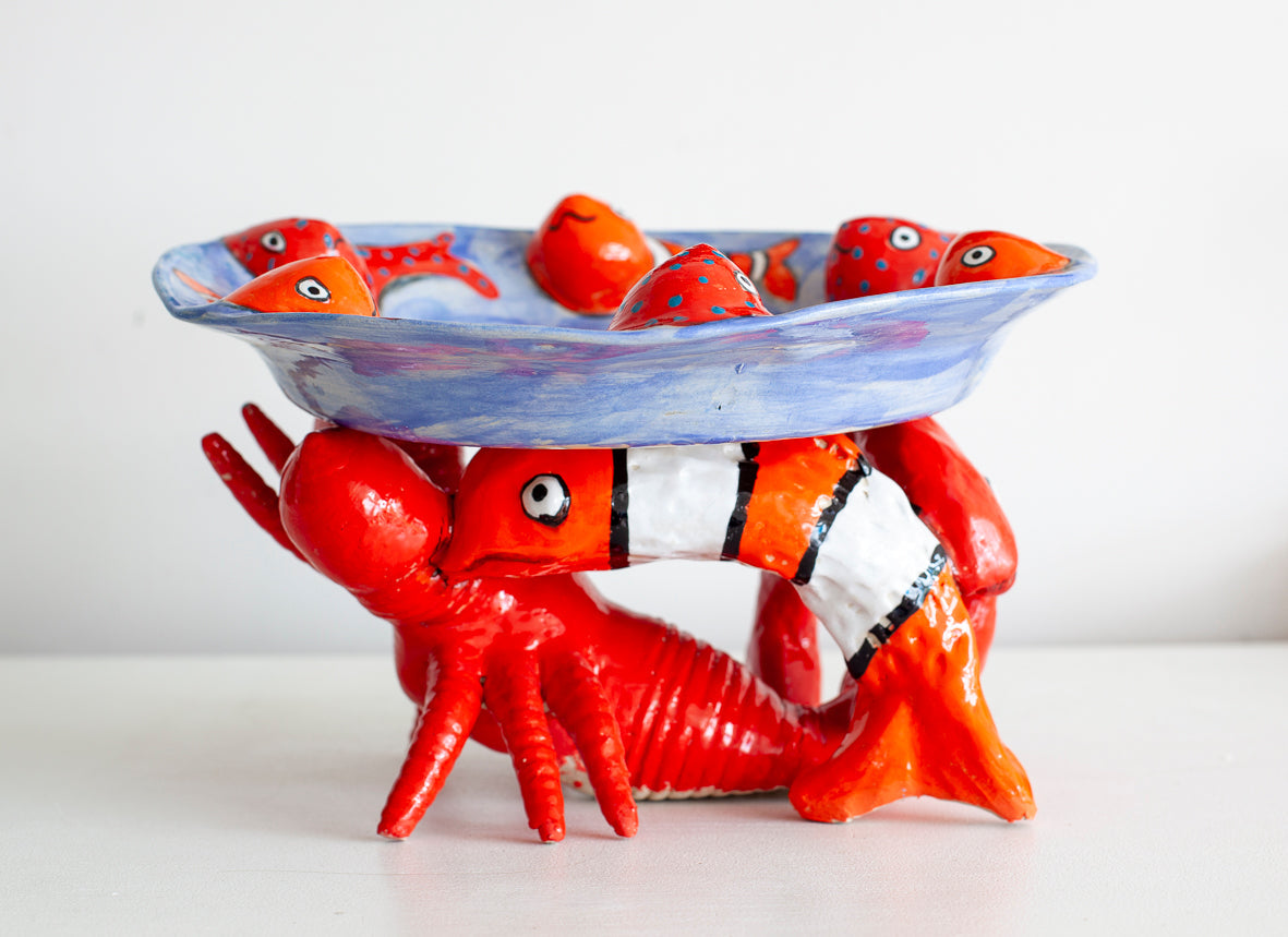 Lobster/fish fruit bowl Sarah Michael
