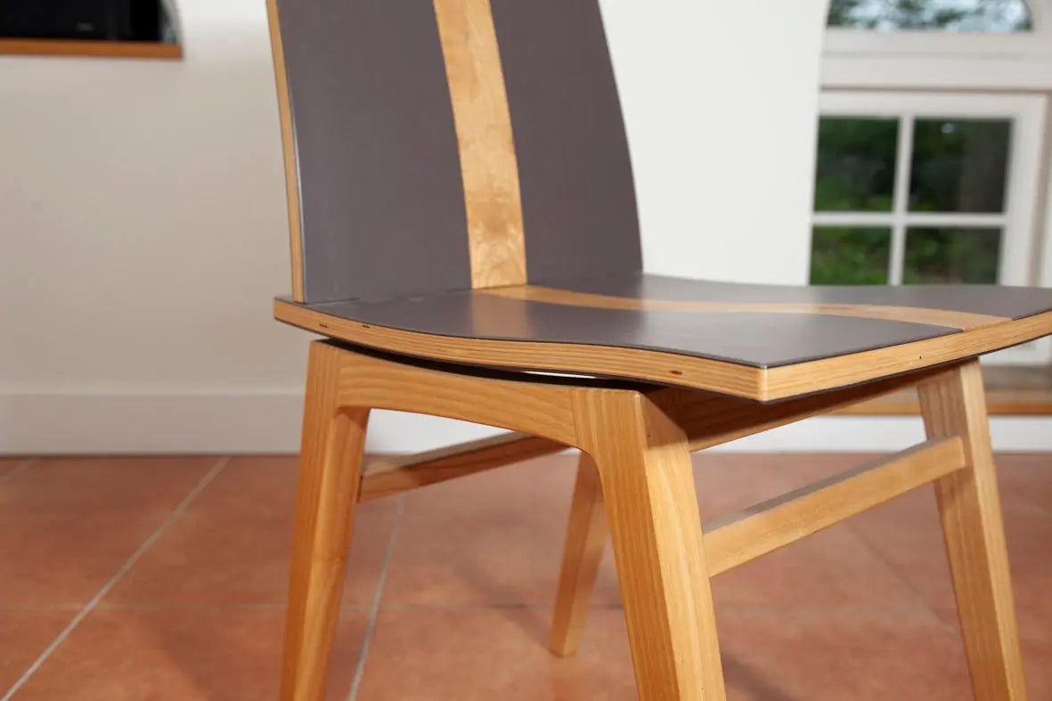 Handmade Dining Chair with a twist Fingerprint Furniture