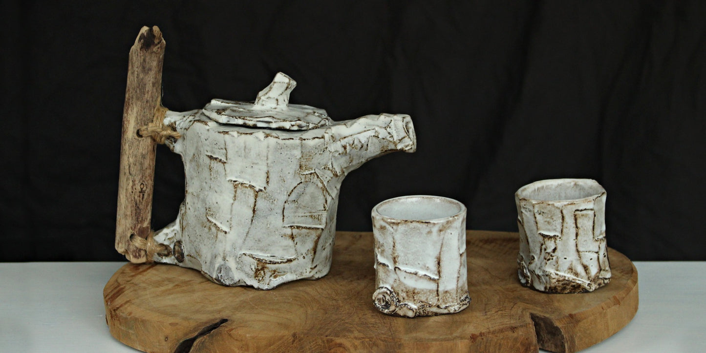 Teapot set with two cups no.1 - draumr