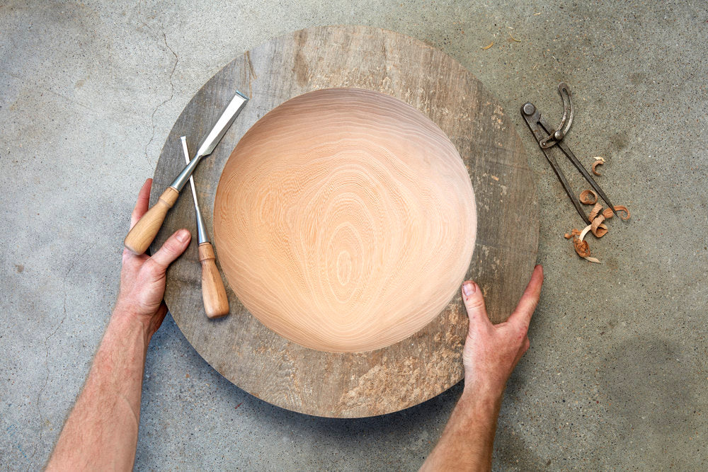 Bowl in Elm from the Zaanse Schans Blaauw Hout